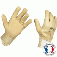 Gants de manutention en cuir pleine fleur de bovin - T-09_0