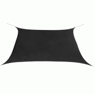 Helloshop26 - Voile toile d'ombrage parasol en tissu oxford carré 3,6 x 3,6 m anthracite 02_0008657 - inox 3000461647766