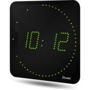Horloge LED Style II 7 Ellipse, alimentation 230V, indépendante, LED verte - BODET