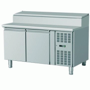 Meuble de préparation réfrigéré en inox - profondeur 700 ou 800 mm - 2 ou 3 portes - températures -2°C à +8°C Meuble de préparation réfrigéré en inox - profondeur 700 ou 800 mm - 2 ou 3 portes - températures -2°C à +8°C