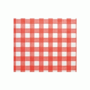 Nappes papier vichy rouges 100 x 100 cm x 100 unités Nappes papier vichy rouges 100 x 100 cm x 100 unités