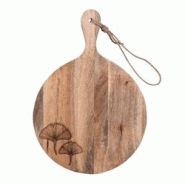 Planche à découper ronde Ginkgo 43x30 cm - Bois massif marron - Table Passion Planche à découper ronde Ginkgo 43x30 cm - Bois massif marron - Table Passion