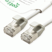 ROLINE GREEN Cordon DataCenter U/FTP Cat.6A (Classe EA), LSOH, slim, gris, 1,5 m_0