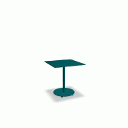 Table de café carrée 70x70 BOLT - turquoise