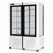 Vitrine réfrigérée positive Double Fixe/Rotative 800L 4 faces vitrées SCAIOLA - Blanc_0