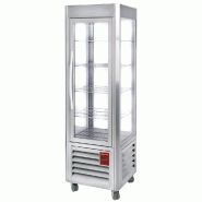 Vitrine réfrigérée panoramique positive inox diamond - 5 grilles - ... - PSNE/GN-A5-R2