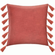 COUSSIN AVEC POMPONS GYPSY - TERRACOTTA - 50 X 50 CM ATMOSPHERA COUSSIN AVEC POMPONS GYPSY - TERRACOTTA - 50 X 50 CM ATMOSPHERA
