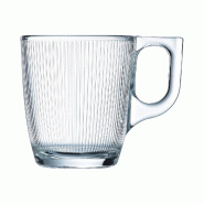 6 tasses 9 cl Stripy - Luminarc - transparent verre 10883314864509