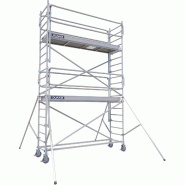 Échafaudage roulant aluminium DOCKER 85 version garde-corps EXMDS - Hauteur de travail : 5,90 m - DUARIB - 7130042 Échafaudage roulant aluminium DOCKER 85 version garde-corps EXMDS - Hauteur de travail : 5,90 m - DUARIB - 7130042