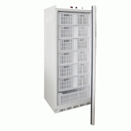 Armoire réfrigérée blanche Epoxy, porte pleine 7 clayettes GN2/1 + 13 paniers GAZ R600A L2G