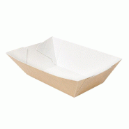 Barquette The Pack carton ondulé nano micro naturel 240g 8,5x5x4cm - par 200