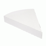 Boite 1 part de pizza The Pack carton nano micro blanc 18x23x3cm - par 500