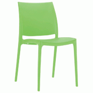 Chaise empilable d'extérieur en polypropylène Inca coloris vert