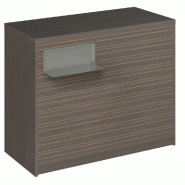 Comptoir Vertigo H T04nat. Spl.Gauche L120cm 2tabl.Couliss.4tab.Amovib.Noyerfo