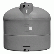 Cuve 1500l Aérienne De Récupération D'eau - Réservoir Cylindrique Gris - Elbi Pa1500