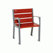 Fauteuil 6 lames bois SILAOS