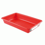 GASTROLAND Bac plat HACCP GILAC 3 Litres - Rouge - rouge 3701666010217