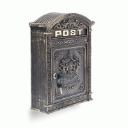 Helloshop26 - Boîte aux lettres murale vintage style ancien 44,5 x 31 x 9,5 cm solide et résistante en fonte d'aluminium noire 13_0005787 - noir alu Helloshop26 - Boîte aux lettres murale vintage style ancien 44,5 x 31 x 9,5 cm solide et résistante en fonte d'aluminium noire 13_0005787 - noir alu