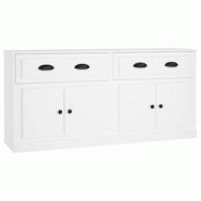 Helloshop26 - Buffet bahut commode armoire meuble de rangement organisateur cuisine salle de séjour salons lot de 2 bois 02_0036692 - 3000213000559 Helloshop26 - Buffet bahut commode armoire meuble de rangement organisateur cuisine salle de séjour salons lot de 2 bois 02_0036692 - 3000213000559