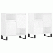 Helloshop26 - Buffet bahut commode armoire meuble de rangement organisateur cuisine salle de séjour salons lot de 2 brillant bois 02_0036716 - 300021 Helloshop26 - Buffet bahut commode armoire meuble de rangement organisateur cuisine salle de séjour salons lot de 2 brillant bois 02_0036716 - 300021