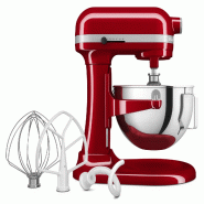 KitchenAid Robot de cuisine 5KSM55SXXEER, 5.2 L, rouge - rouge inox 50158