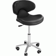 Physa - Physa Fauteuil Siège de Coiffure à roulettes Noir Andria Black (Acier, revêtement : éco-Cuir, Hauteur du siège : 45–59 cm, 52 x 52 - 42 Physa - Physa Fauteuil Siège de Coiffure à roulettes Noir Andria Black (Acier, revêtement : éco-Cuir, Hauteur du siège : 45–59 cm, 52 x 52 - 42