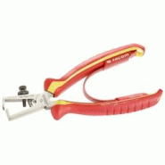 Pince à dénuder isolée Outils isolés 1000 V acier au carbone rouge avec insert jaune 170 mm FACOM - multicolore multi-matériau 750778