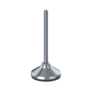 Pied de nivellement M12x150 en acier inoxydable avec base en acier inoxydable de 80 mm et caoutchouc anti-vibration Pied de nivellement M12x150 en acier inoxydable avec base en acier inoxydable de 80 mm et caoutchouc anti-vibration