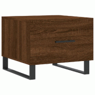 VidaXL Table basse Chêne marron 50x50x40 cm Bois d'ingénierie Modèle Flex Nova - 829458