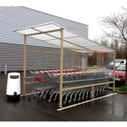 Abri pour chariot à toiture droite en pente - Profondeur 4350mm x l2330mm x h2600mm - EVO 5 - Le temple du mobilier Abri pour chariot à toiture droite en pente - Profondeur 4350mm x l2330mm x h2600mm - EVO 5 - Le temple du mobilier