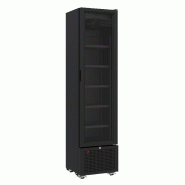Armoire réfrigérateur professionnelle slim noir une porte vitrée 22... - P7464.0205