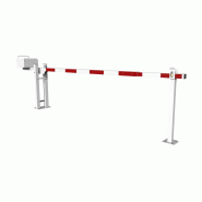 Barrière levante lisse alu télescopique (largeur de passage de 3,05 m à 6,40 m)