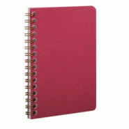 Clairefontaine Lot de 5 Carnet Age Bag 9,5x14, 100p./50 feuilles 90 g/m² reliure intégrale, couv. Coloris rouge, quadrillé 5x5 - 3329687859228