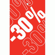 Étiquette à trou -30% Soldes Tradition rouge 55x85mm - par 250 - 100% recyclable