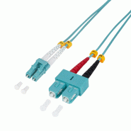 LogiLink Professional Câble Patch à fibre optique, LC Duplex - SC Duplex, 1 m - 4052792017922