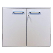 Armoire mélaminée emma 2 portes, hauteur 74cm. Coloris blanc/blanc Armoire mélaminée emma 2 portes, hauteur 74cm. Coloris blanc/blanc