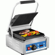Royal Catering - Royal Catering Grill Electrique Machine à Panini Nervurée RCKG-2200-GY (1800W, striée, plaques de cuisson : fonte d'acier - 425092