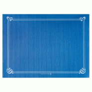 Set de table en pure cellulose 48g/m2 bleu marine avec liseré 31x43cm - par 2000