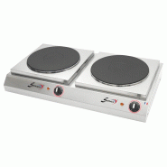SOFRACA Réchaud Électrique 400 V - 2 Plaques Diam. 220 Mm - Réf:27154S - 27154S