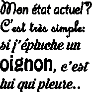 Sticker citation cuisine Si j'épluche un oignon