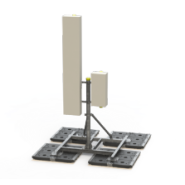 Supports double antennes coplanaires - 4G et 5G - maintenance de plain pied - solutions autostables - 1 Mât Ø114 H2000 Supports double antennes coplanaires - 4G et 5G - maintenance de plain pied - solutions autostables - 1 Mât Ø114 H2000