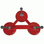 Toolland Poignée de levage à ventouse triple, diamètre 115 mm, charge maximale 33-100 kg - HSC3