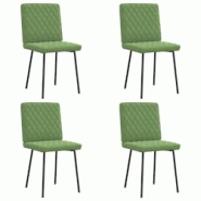 VidaXL Chaises à Manger Lot De 4 Vert Clair Velours - vert 8721158566515 VidaXL Chaises à Manger Lot De 4 Vert Clair Velours - vert 8721158566515
