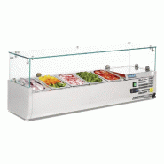 Vitrine à ingrédients réfrigérée série g 5x gn1/4 - bac non inclus - PG608