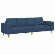 Canapé de salon Bleu 250 x 77 x 76 cm Polyester Modèle Vega Master Studio - Matériau naturel 8721158899613