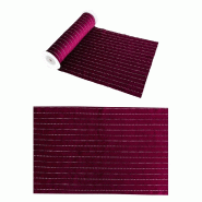 Chemin de table velours bordeaux 28cm x 3m