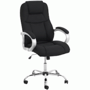 CLP Fauteuil de bureau BIG APOLL similicuir Noir - noir polyester 19616001 CLP Fauteuil de bureau BIG APOLL similicuir Noir - noir polyester 19616001