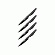 Ensemble de 4 Couteaux d'office 24 cm Nirosta Black Edition - noir 3176239932485 Ensemble de 4 Couteaux d'office 24 cm Nirosta Black Edition - noir 3176239932485