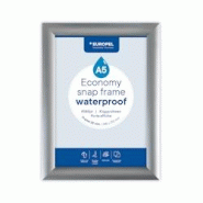 Europel Cadre clipsable Economy Étanche A5 Argent 25 mm - aluminium 355132 Europel Cadre clipsable Economy Étanche A5 Argent 25 mm - aluminium 355132