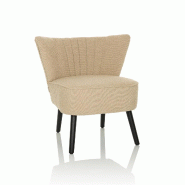 Fauteuil lounge / relax MANISO Tissu beige hjh LIVING - beige polyester 940004 Fauteuil lounge / relax MANISO Tissu beige hjh LIVING - beige polyester 940004